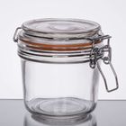 Custom 350ML Wide Mouth Glass Storage Jars With Airtight Lids