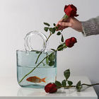 Wedding Occasion Modern Glass Vase Perfect for Holding Flowers Goldfish