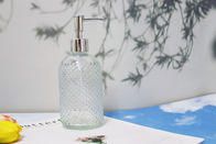 Transparent Glass Soap Dispenser Bottles with Durable Reusable Feature