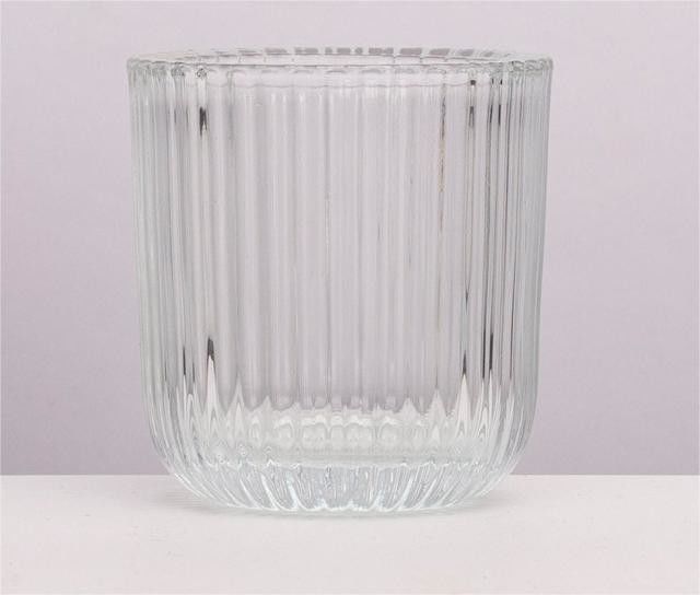 150ml Round Clear Glass Candle Votive Holders Set for Wedding Party Home Decor